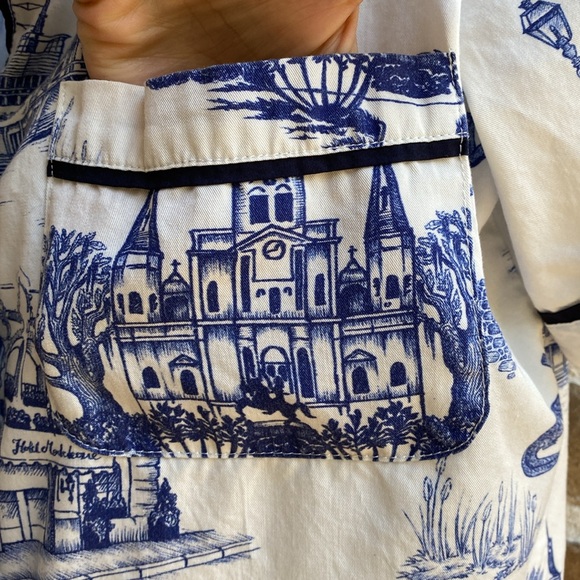 Katie Kime New Orleans Toile pajama top - Picture 9 of 15
